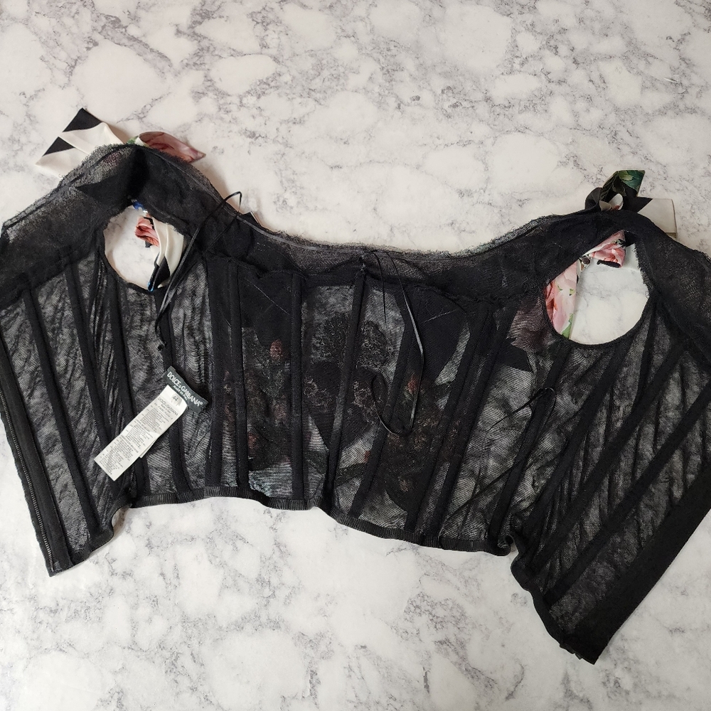 Dolce & Gabbana Sacred Heart Bustier Top - Picture 12 of 17